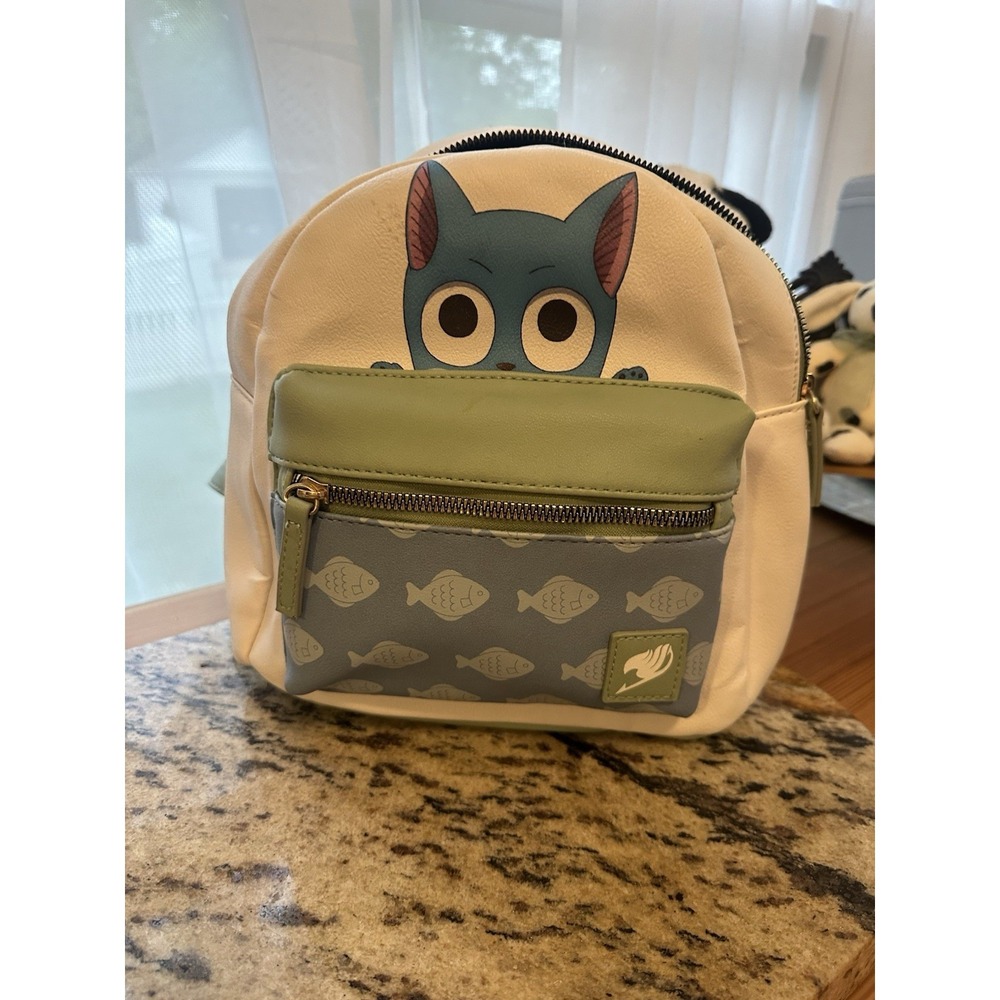 Fairy Tail Loungfly Mini Backpack With Happy Excellent Condition Perfect Size